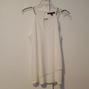 WHBM White Halter Top